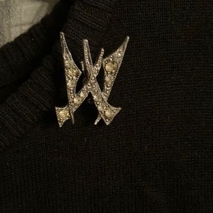 Antique “W” Pin